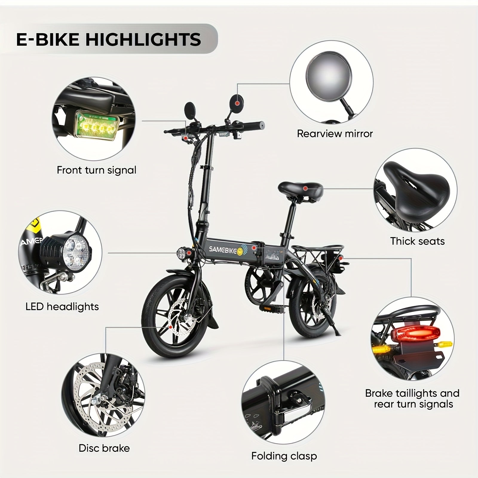 Adult And Youth Foldable Electric Bike,