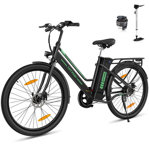 EBike with Removable Battery and Foldable Saddle