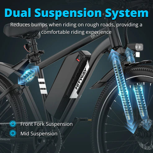 Powerful Dual Suspension System E-Bike