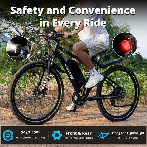 Powerful Dual Suspension System E-Bike