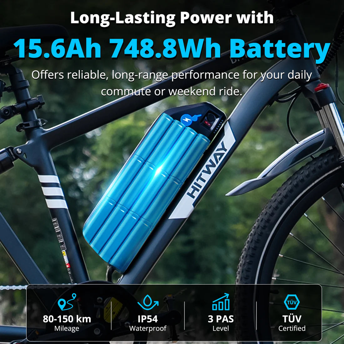 Powerful Dual Suspension System E-Bike