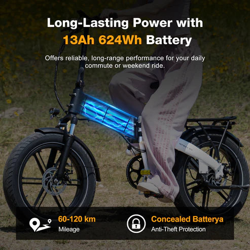 Fat Tire and Suspension Fork Folding Electric Bike