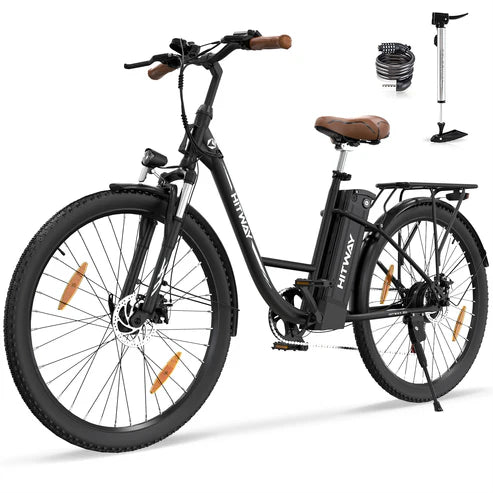 Electric Bike, Removable Battery and Anti-theft Lock