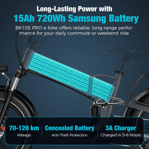 Powerful Motor Folding Electric Bike